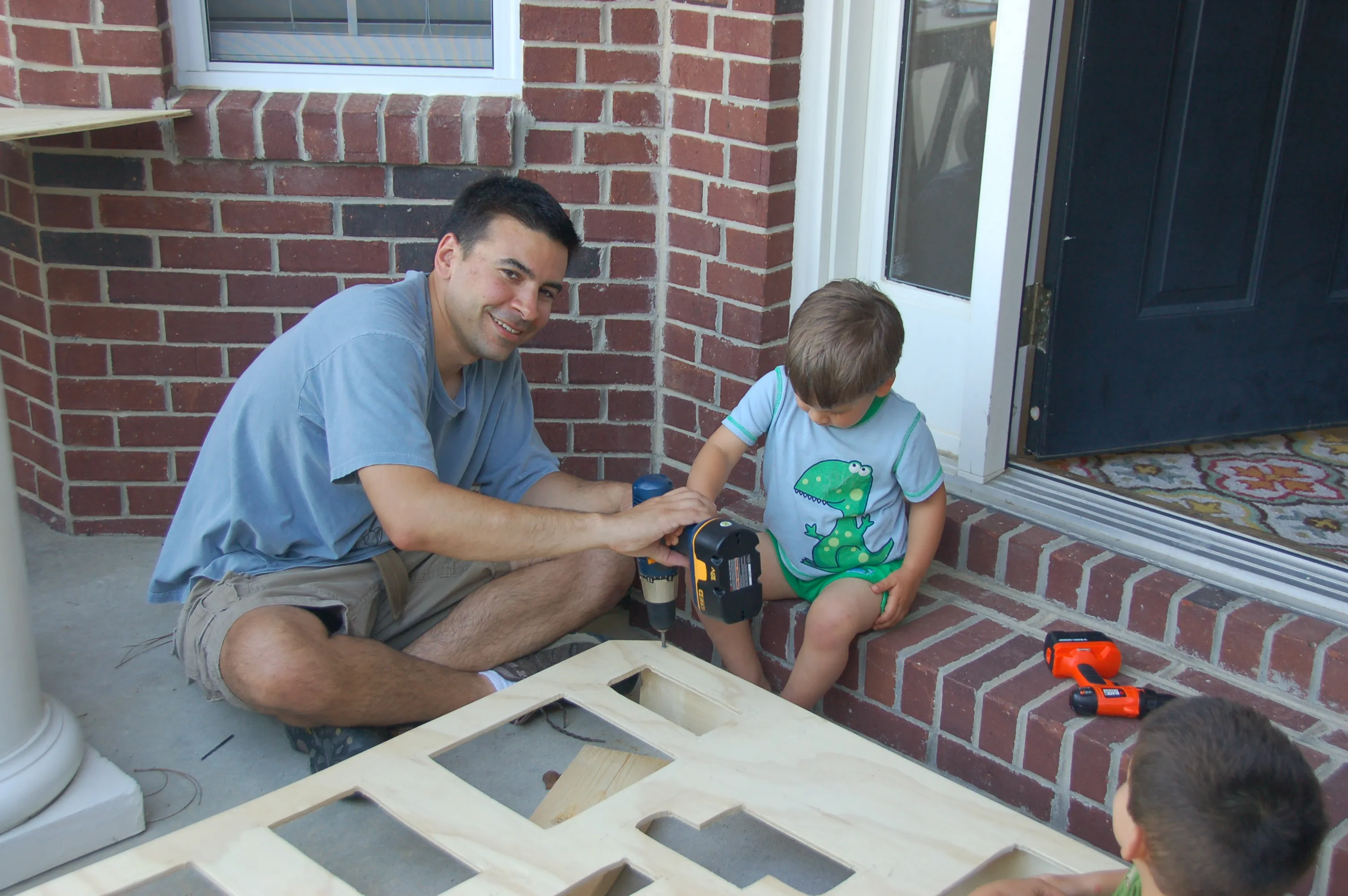 The rebuilt freestanding panel